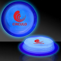 3" Circle Shaped Blue Glow Badges